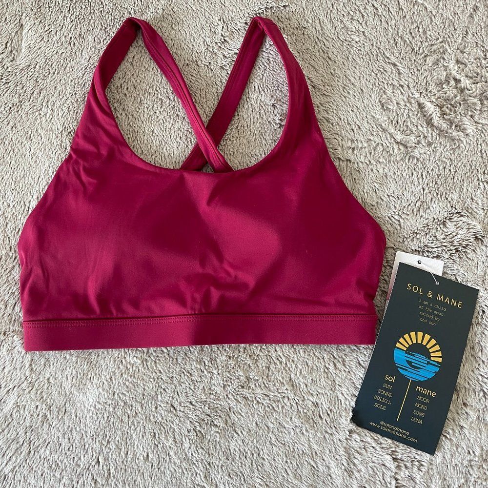 Sol & Mane Crossed Back Bra - NWT - Size Medium